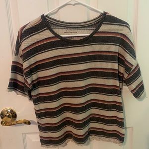 American Eagle loose striped tee shirt